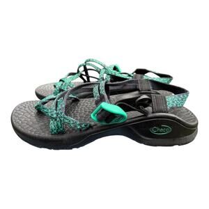Chaco Z Cloud X2 Sandal Botanical Teal Green Women size 10 EUC